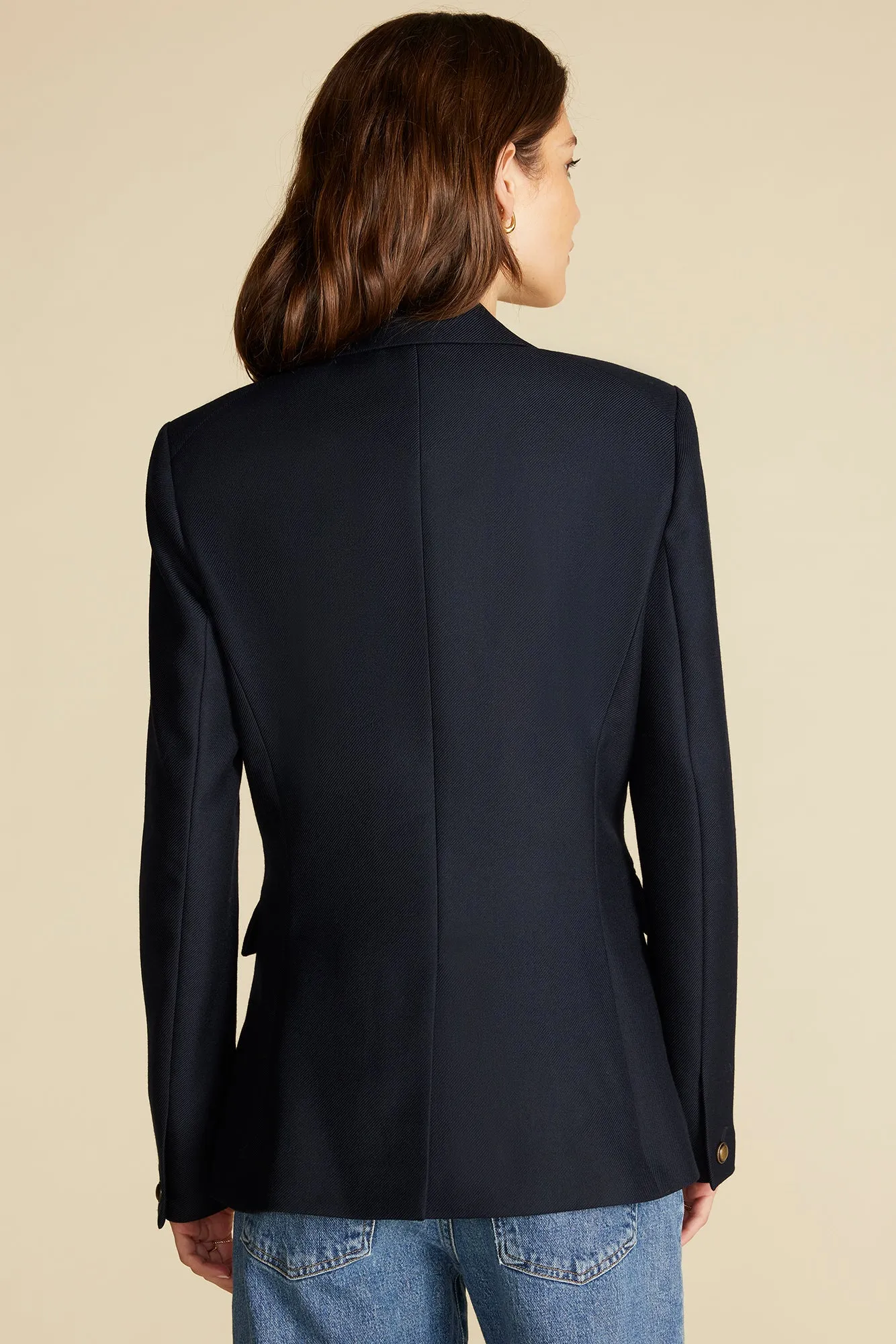 Tobie Double Breasted Blazer - Navy Blue sold by Amour Vert product image thumbnail 4