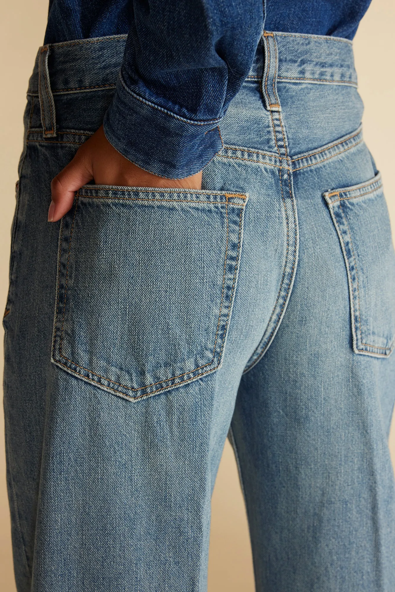 ETICA Devon Wide Leg Jean - Moonbay Medium Blue sold by Amour Vert product image thumbnail 2