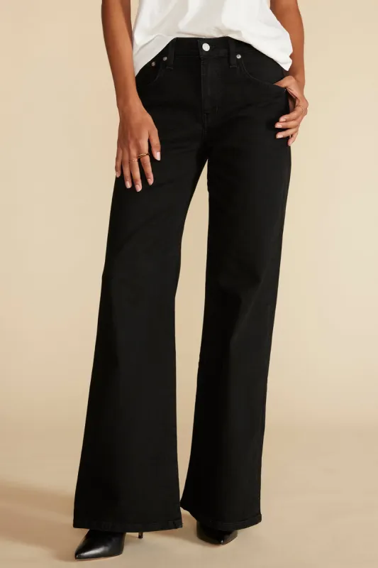 ETICA Romi Wide Leg Jean - Onyx sold by Amour Vert