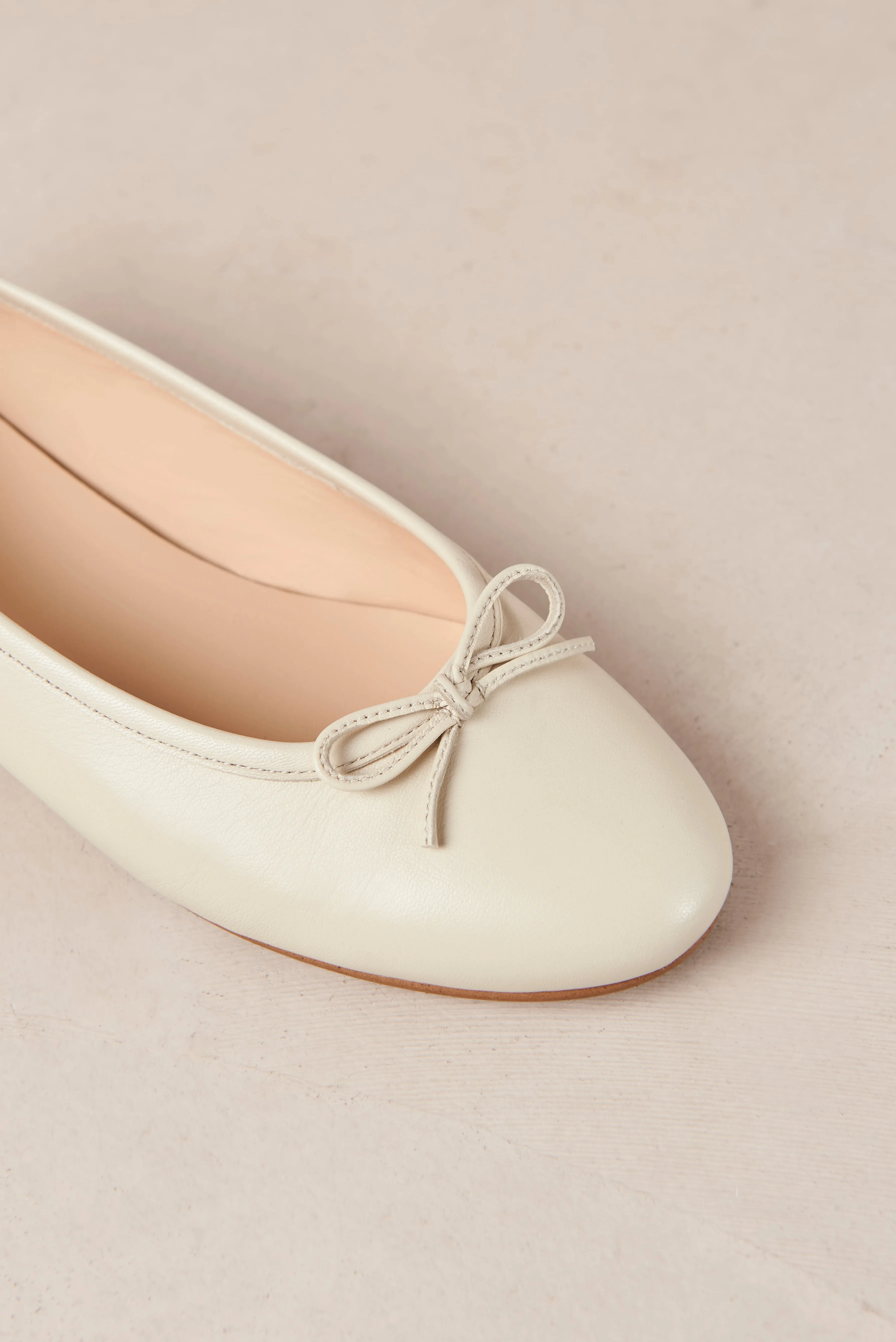 Alohas Oriana Leather Ballet Flats - Cream sold by Amour Vert product image thumbnail 3