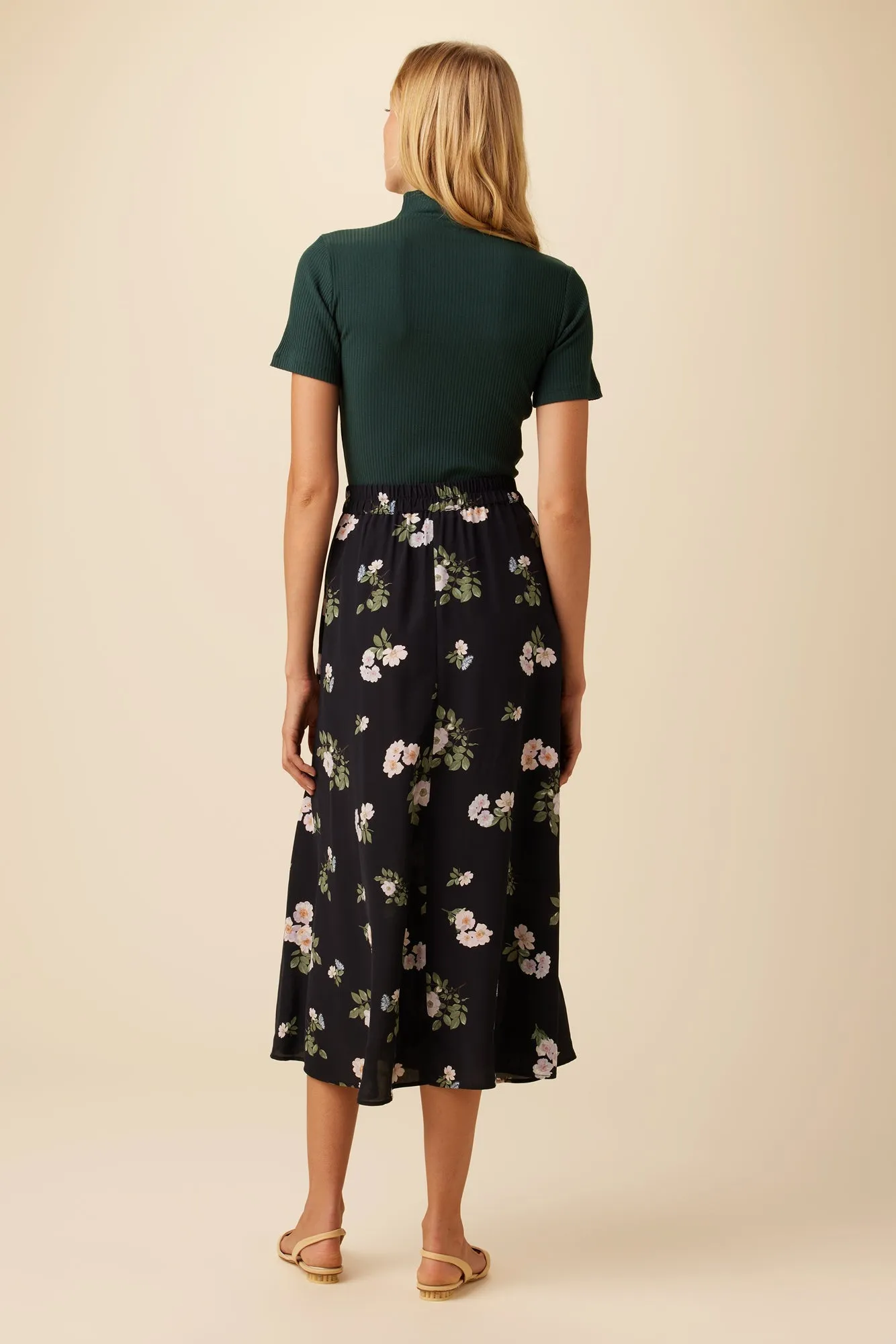 Blaze Washable Silk Skirt - Ladera Floral - ReAmour sold by Amour Vert product image thumbnail 3