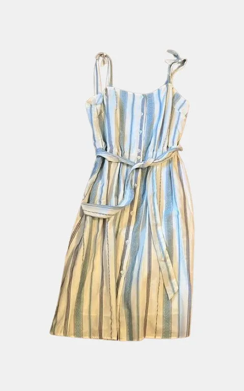 Elisette Dress - Aegean Stripe - ReAmour sold by Amour Vert