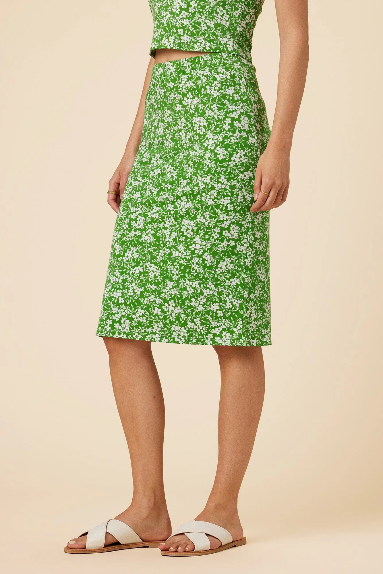 Felicia Reverie Knit Skirt - Hayes Floral - ReAmour sold by Amour Vert product image thumbnail 2