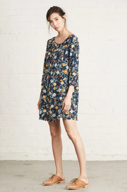 Haley Long-Sleeve Shift - Saint Cloud Floral - ReAmour sold by Amour Vert