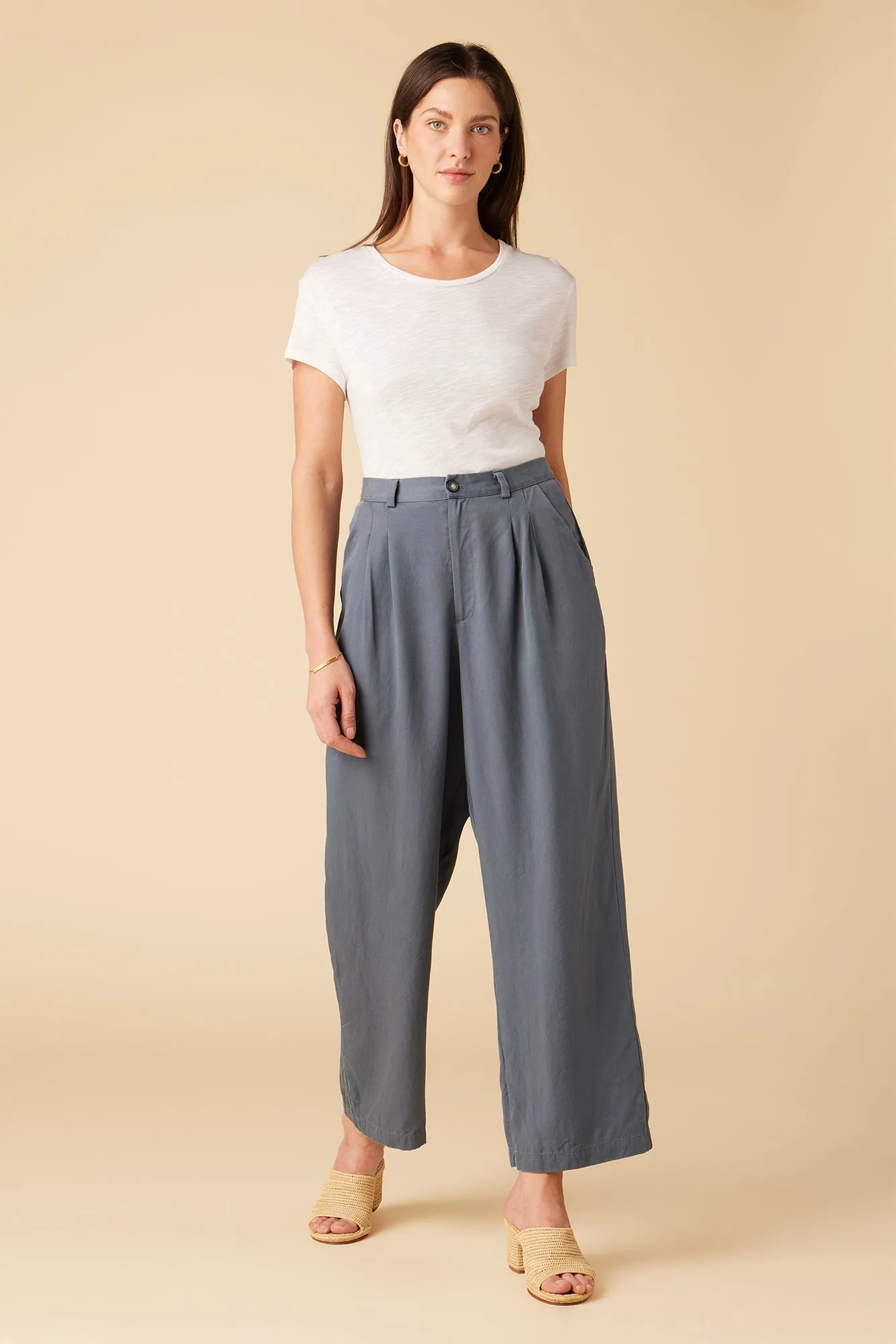 Holland Tencel Twill Pant - Slate - ReAmour sold by Amour Vert product image thumbnail 3