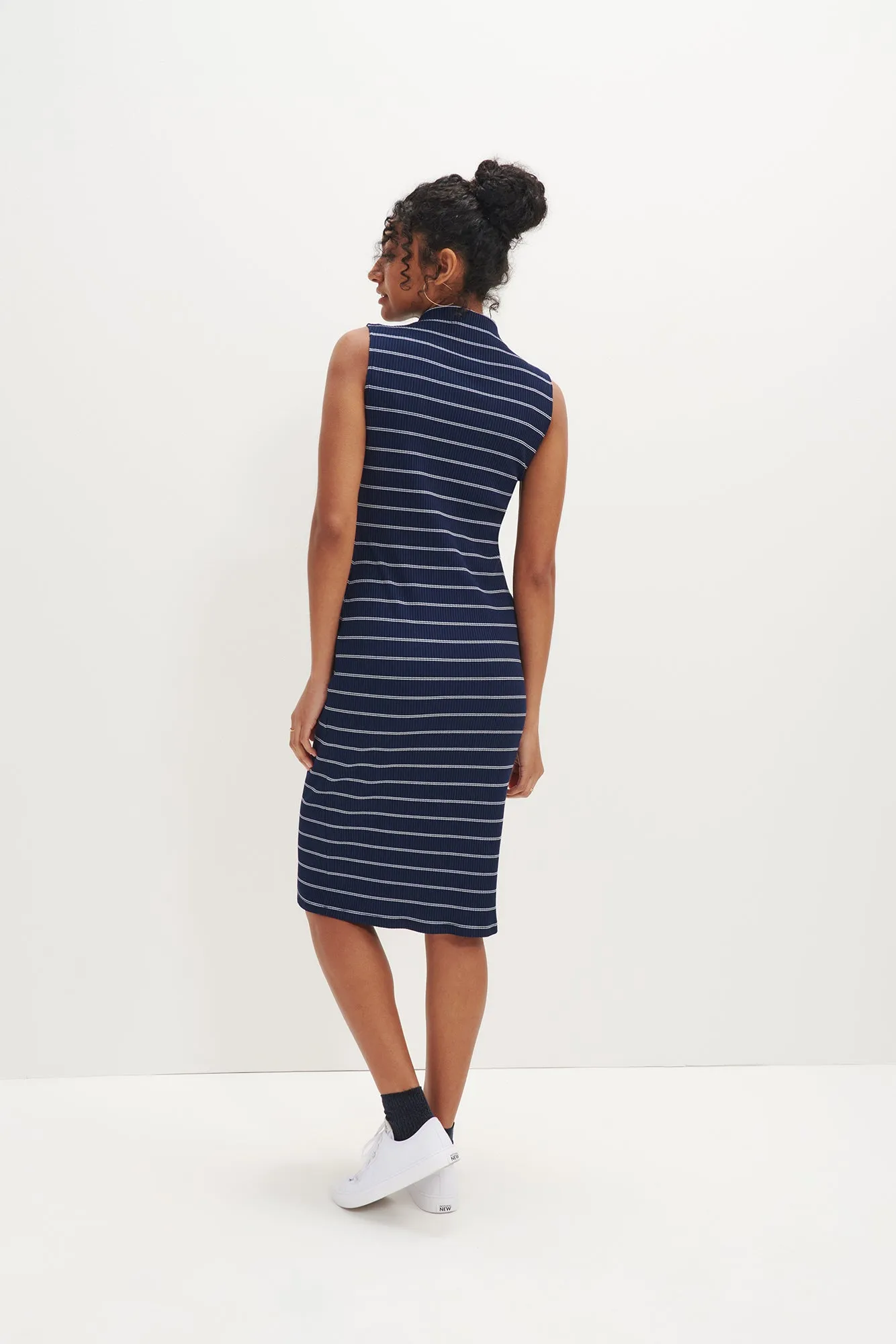 Lux Sleeveless Dress - Pippa Stripe - ReAmour sold by Amour Vert product image thumbnail 3