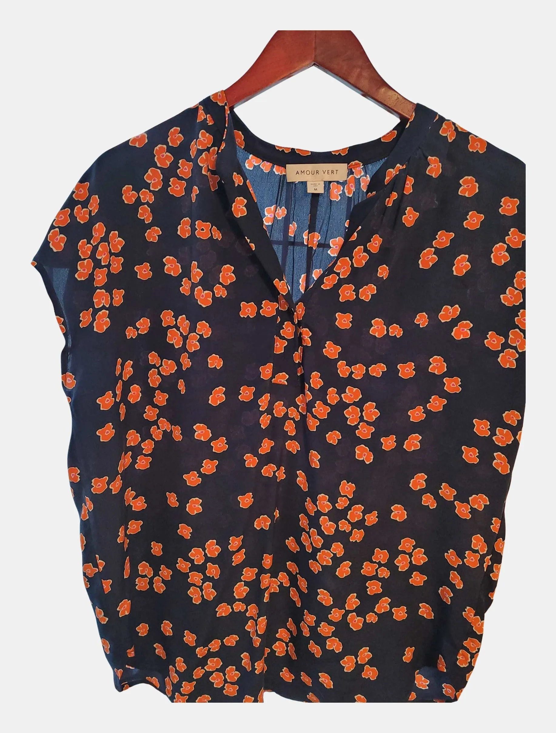 Renata Washable Silk Blouse - Pacific Floral - ReAmour sold by Amour Vert