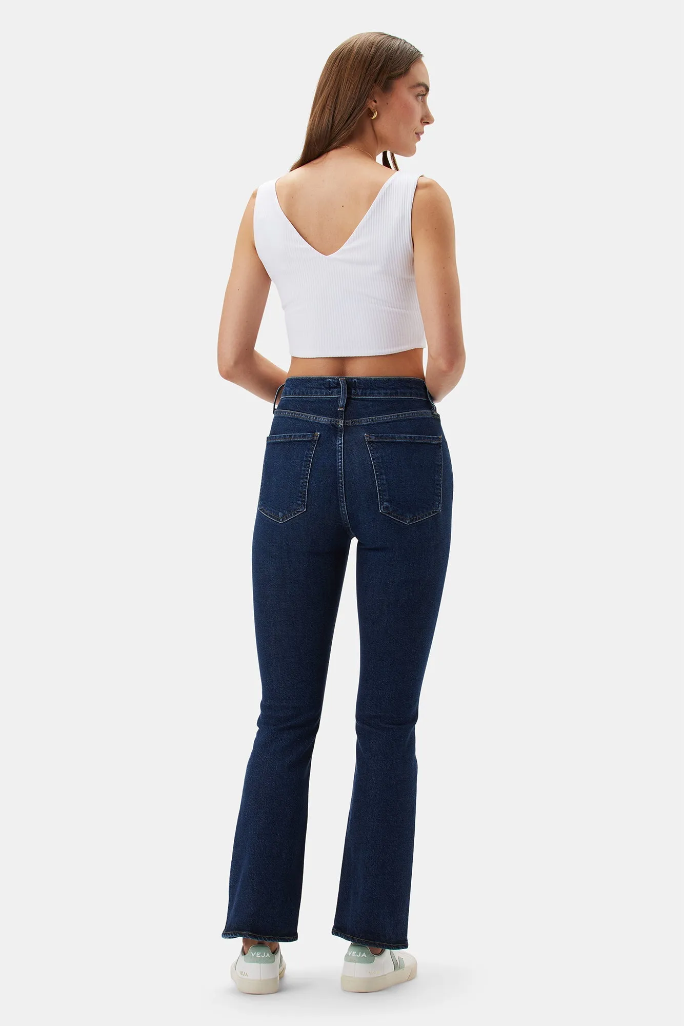 Rosa Paris Rib Tank - White - ReAmour sold by Amour Vert product image thumbnail 3