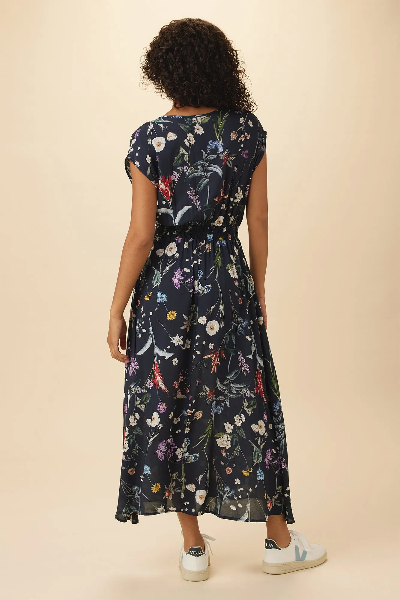 Sarla Ecovero Dress - Gemini Navy - ReAmour sold by Amour Vert product image thumbnail 3