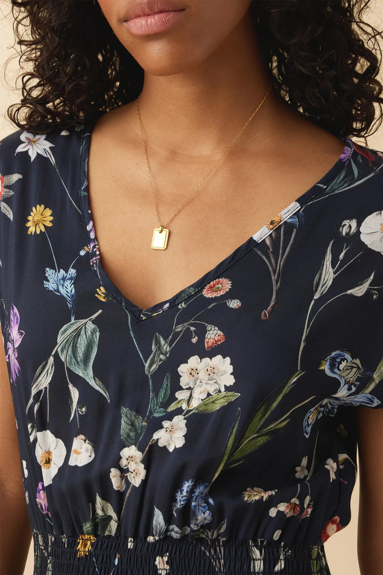 Sarla Ecovero Dress - Gemini Navy - ReAmour sold by Amour Vert product image thumbnail 4