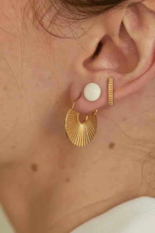 SOKO Jua Threader Hoop Earring - Gold sold by Amour Vert