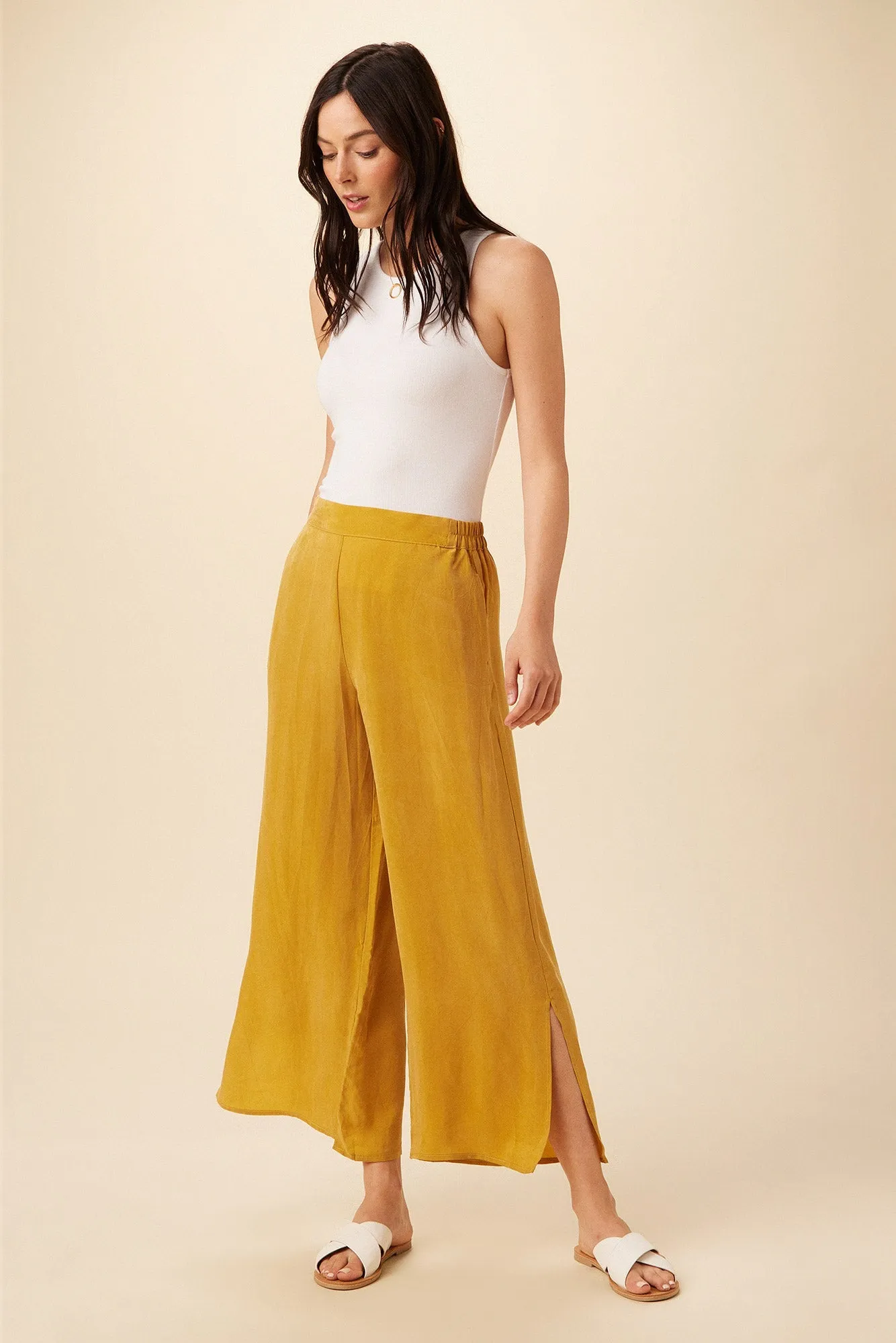 Sol Cottonseed Cupro Pant - Chai - ReAmour sold by Amour Vert product image thumbnail 3