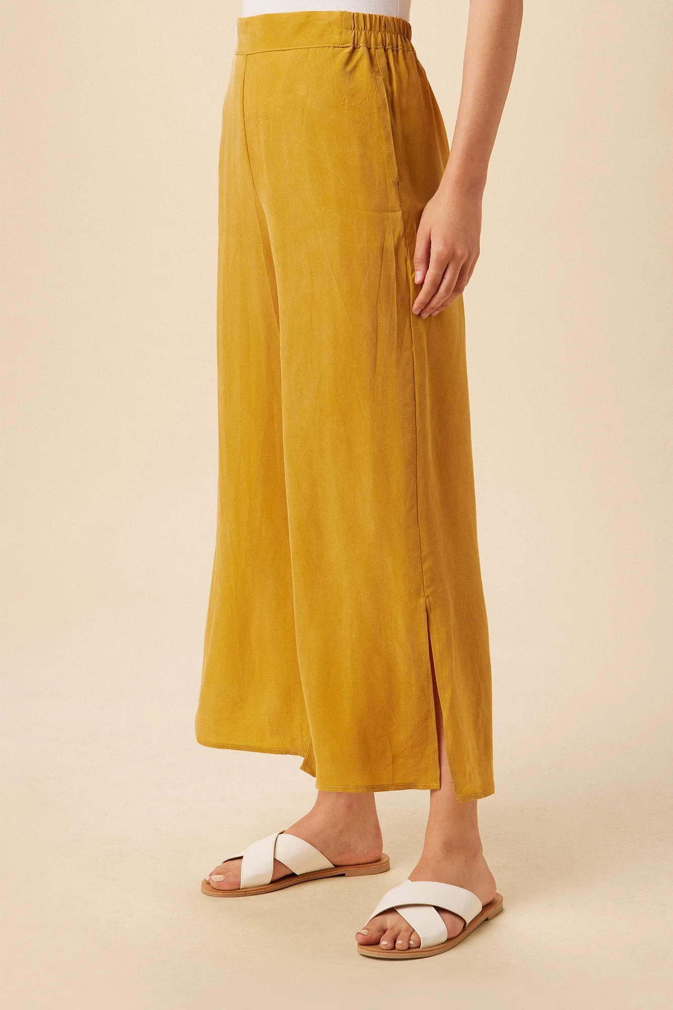 Sol Cottonseed Cupro Pant - Chai - ReAmour sold by Amour Vert product image thumbnail 2