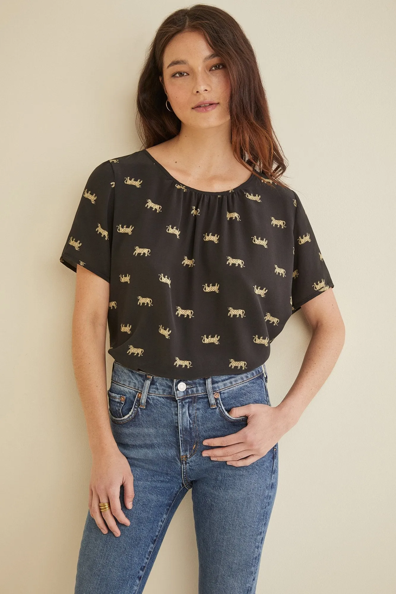 Vanya Blouse - Jaguar - ReAmour sold by Amour Vert product image thumbnail 4