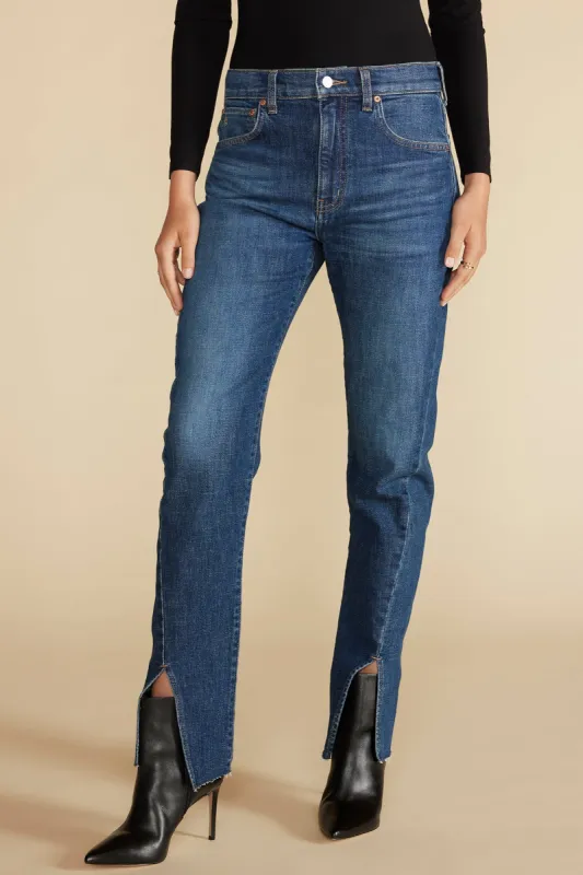 ETICA Rialto Slim Leg Jean - Chrome Diopside sold by Amour Vert