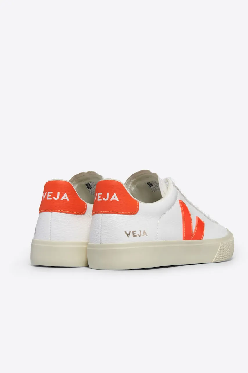 Veja Campo Sneaker - White and Orange Fluo sold by Amour Vert product image thumbnail 3