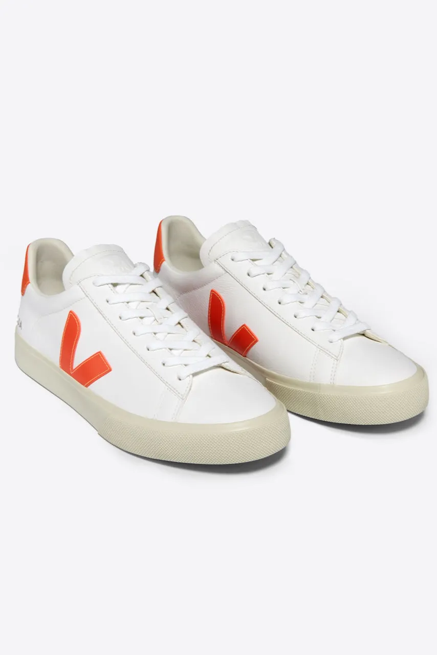 Veja Campo Sneaker - White and Orange Fluo sold by Amour Vert product image thumbnail 2