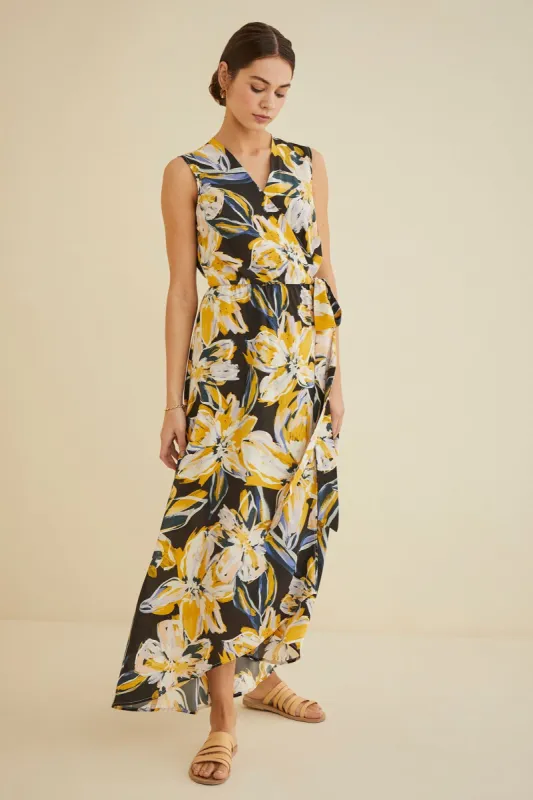 Hanne Silk Maxi Dress - Marbella Floral - ReAmour sold by Amour Vert