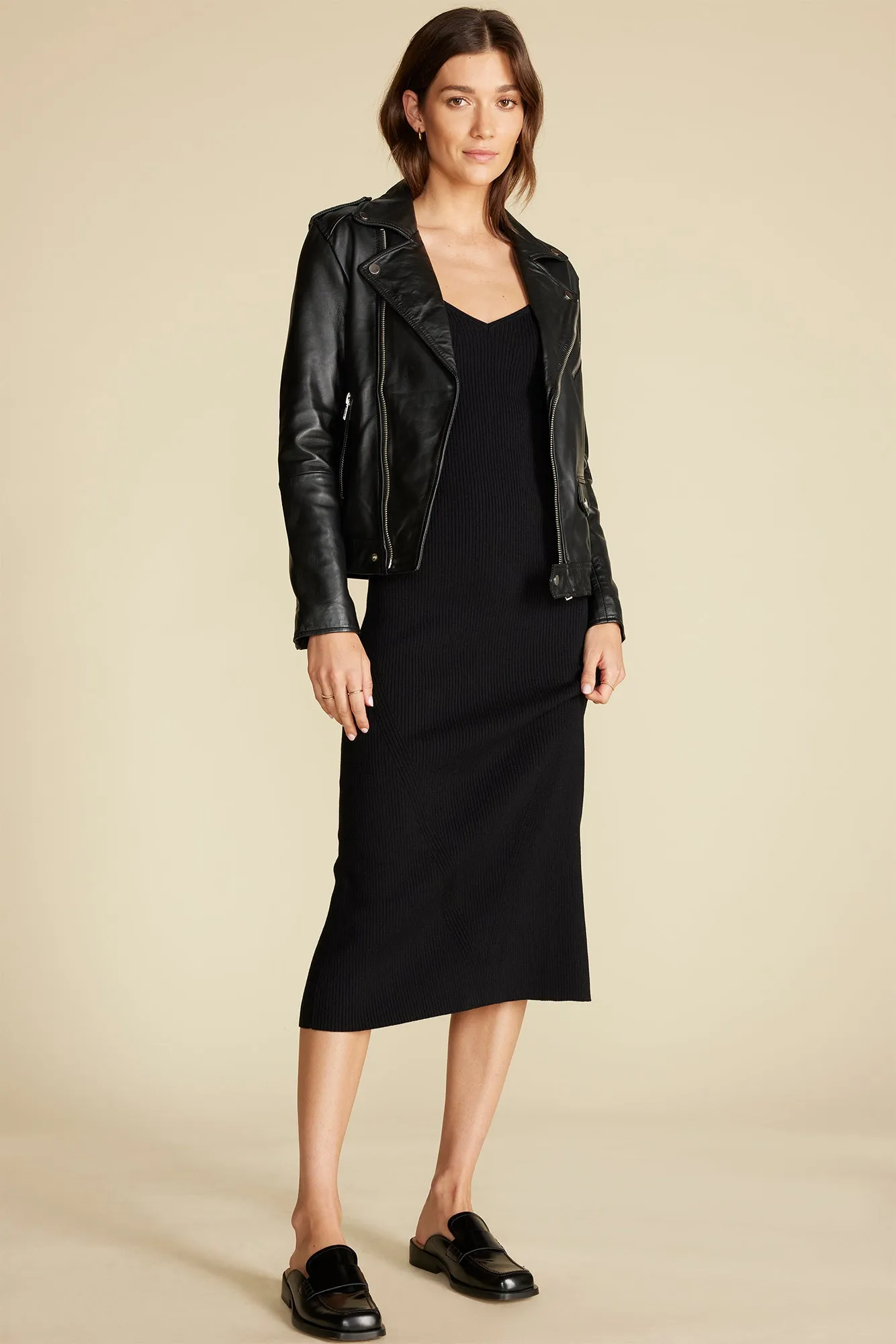 Maelle Square Neck Sweater Dress - Black sold by Amour Vert product image thumbnail 5