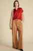 Renata Stretch Silk Blouse - Rust sold by Amour Vert
