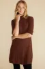 Sidony Mini Sweater Dress - Espresso Brown sold by Amour Vert