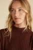 Sidony Mini Sweater Dress - Espresso Brown sold by Amour Vert