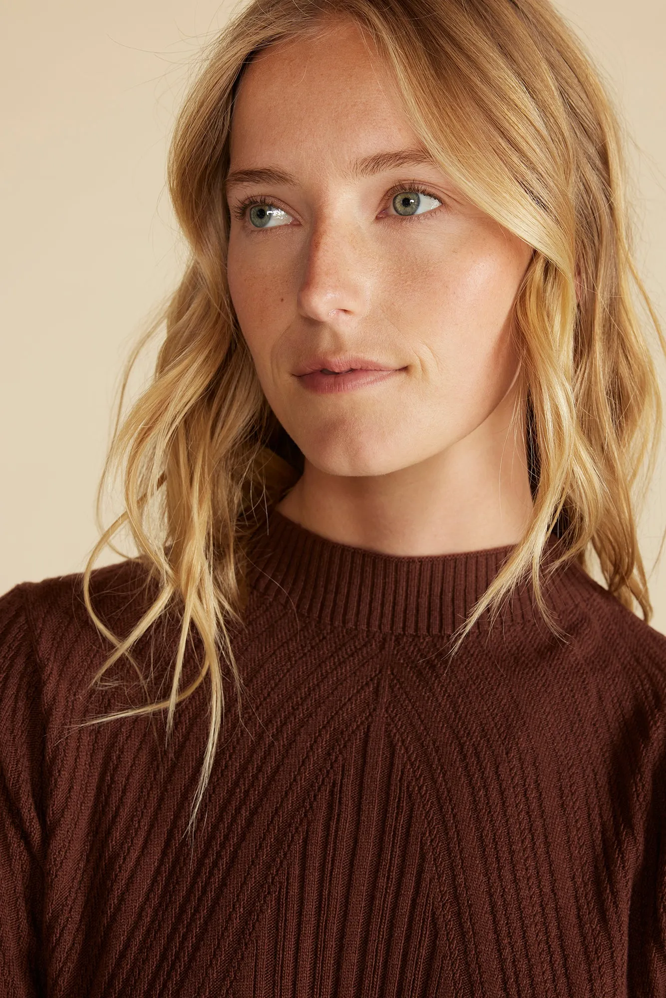 Sidony Mini Sweater Dress - Espresso Brown sold by Amour Vert product image thumbnail 4