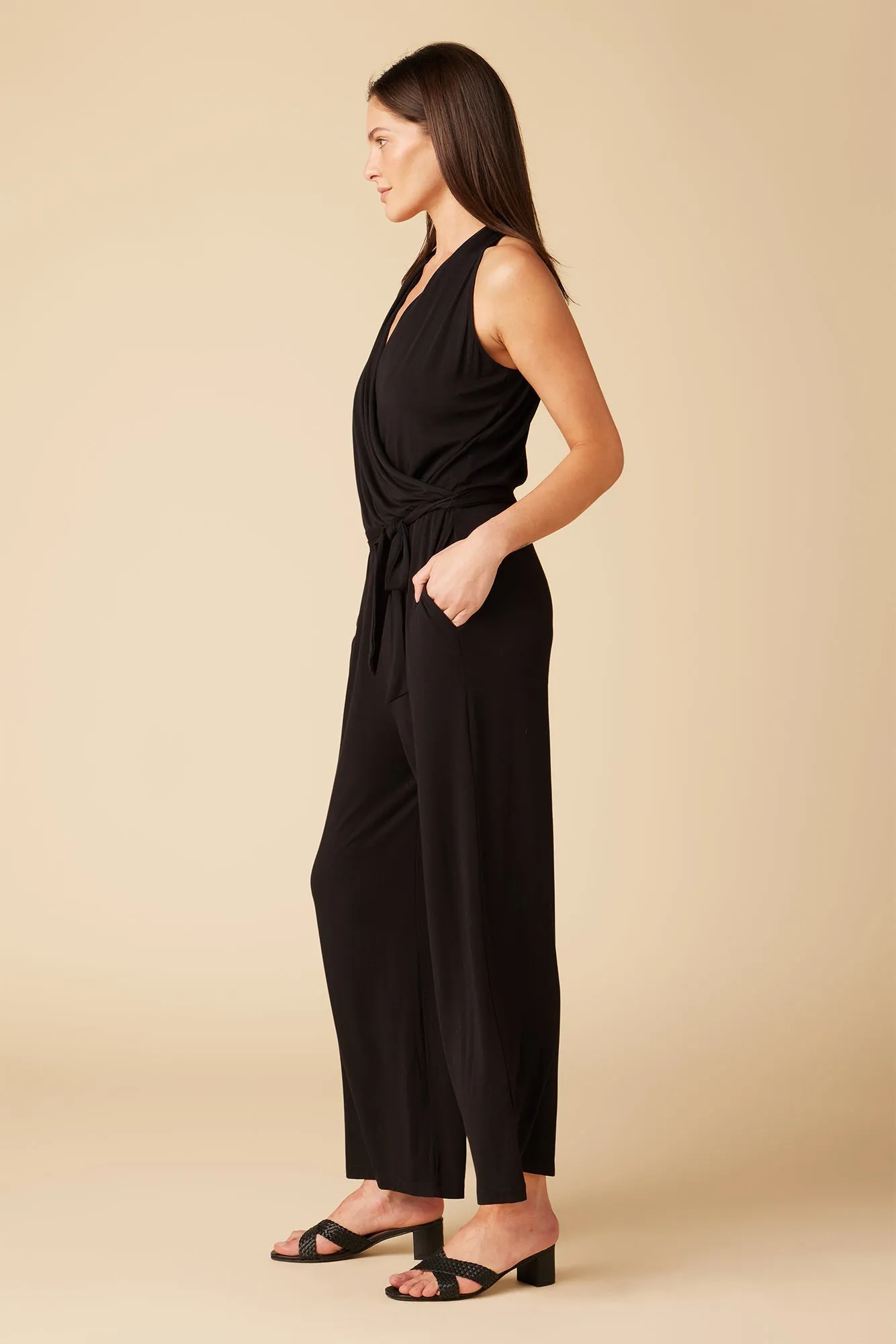 Agnes Modal Jumpsuit - Black - ReAmour sold by Amour Vert product image thumbnail 2