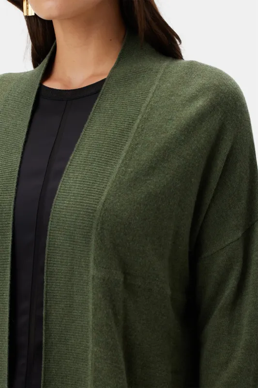 Bailey Delight Eco Cardigan - Olive - ReAmour sold by Amour Vert