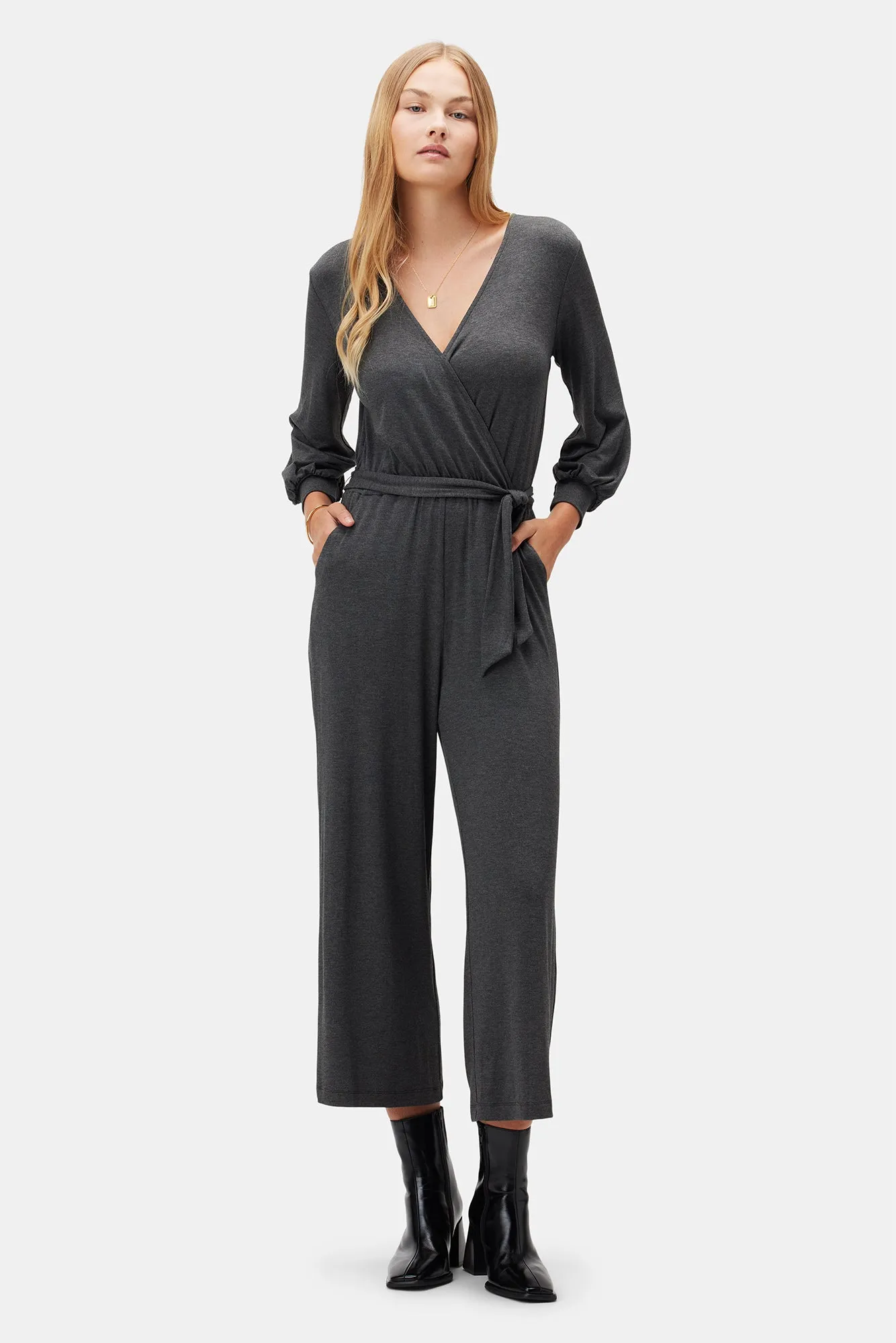 Everley Modal Jumpsuit - Anthracite - ReAmour sold by Amour Vert