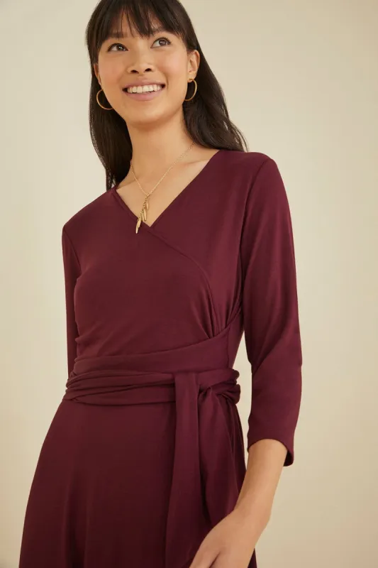 Lucia Dress - Plum - ReAmour sold by Amour Vert