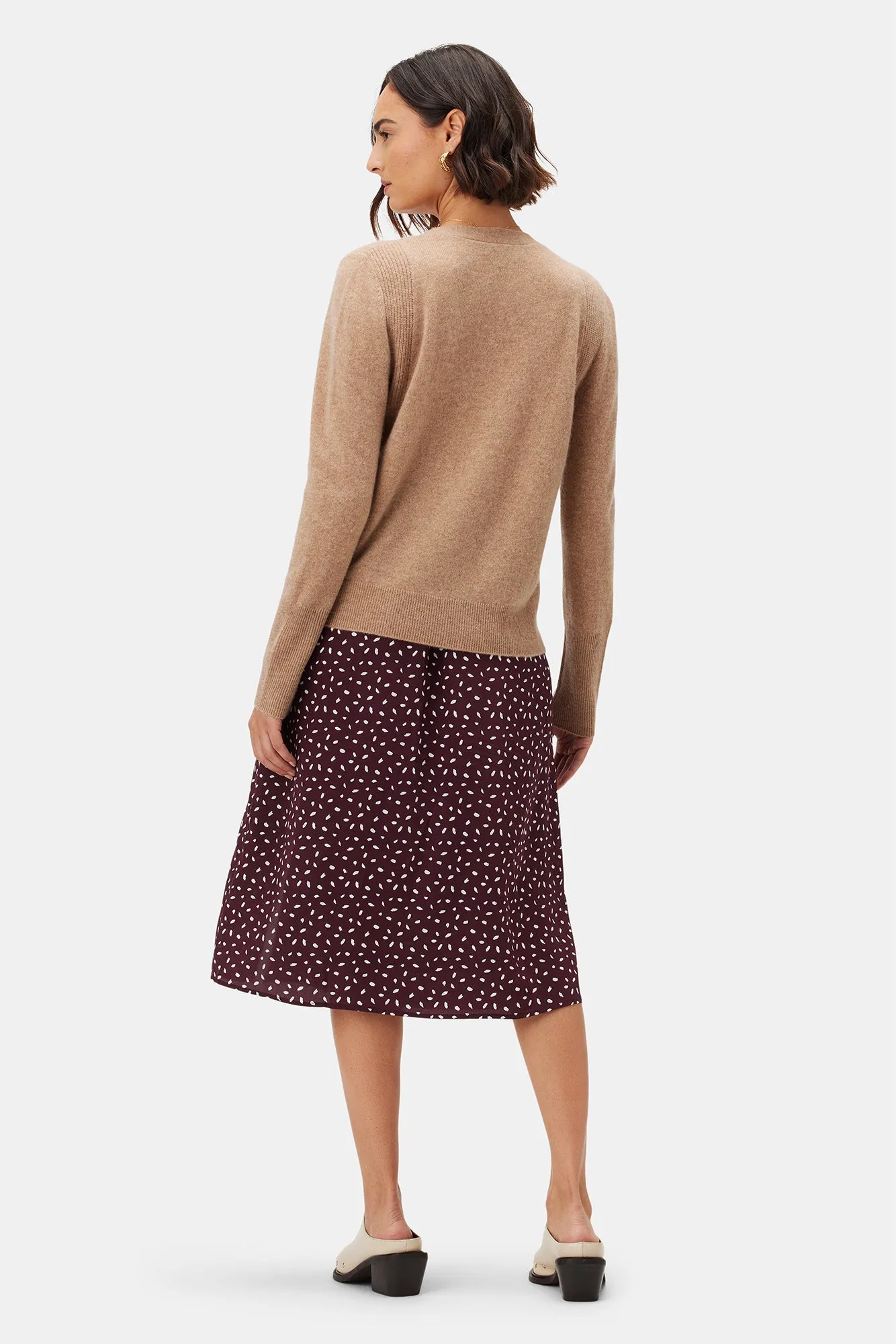 Mason Cashmere Cardigan - Cafe Au Lait - ReAmour sold by Amour Vert product image thumbnail 4