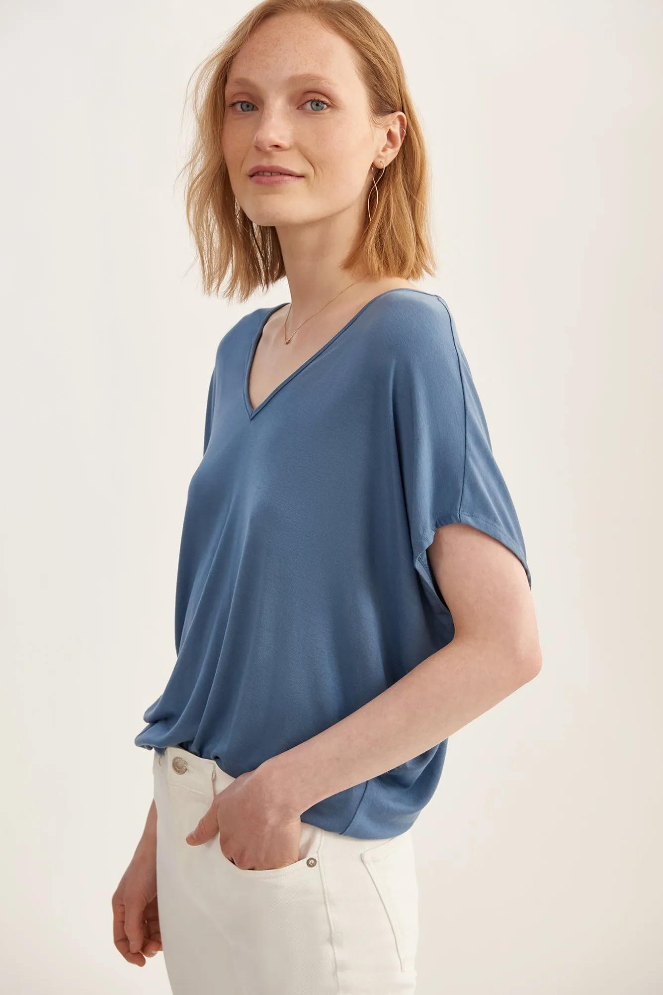 Mayr Modal Tee - Plum - ReAmour sold by Amour Vert product image thumbnail 5