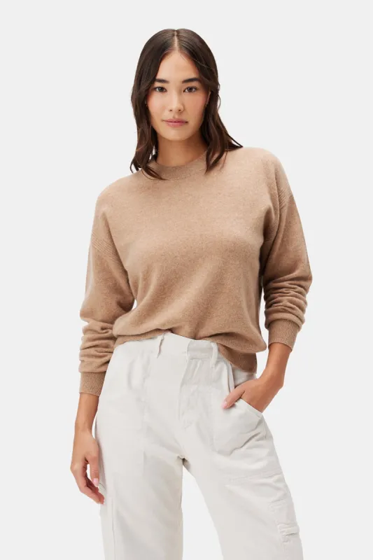 Pearl Cashmere Sweater - Cafe Au Lait - ReAmour sold by Amour Vert