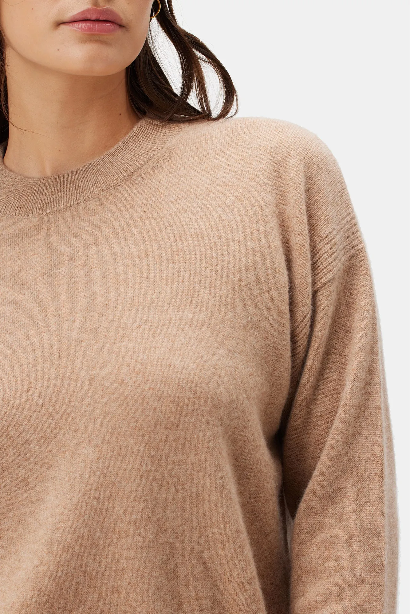 Pearl Cashmere Sweater - Cafe Au Lait - ReAmour sold by Amour Vert product image thumbnail 4