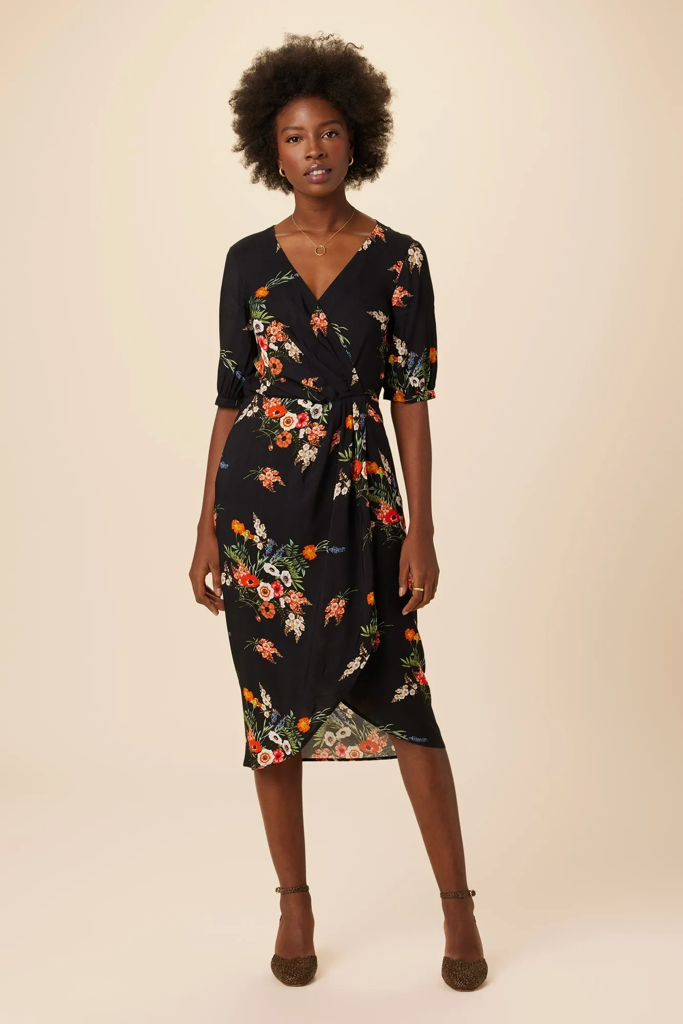 Raina Ecovero Dress - Treviso Orange - ReAmour sold by Amour Vert