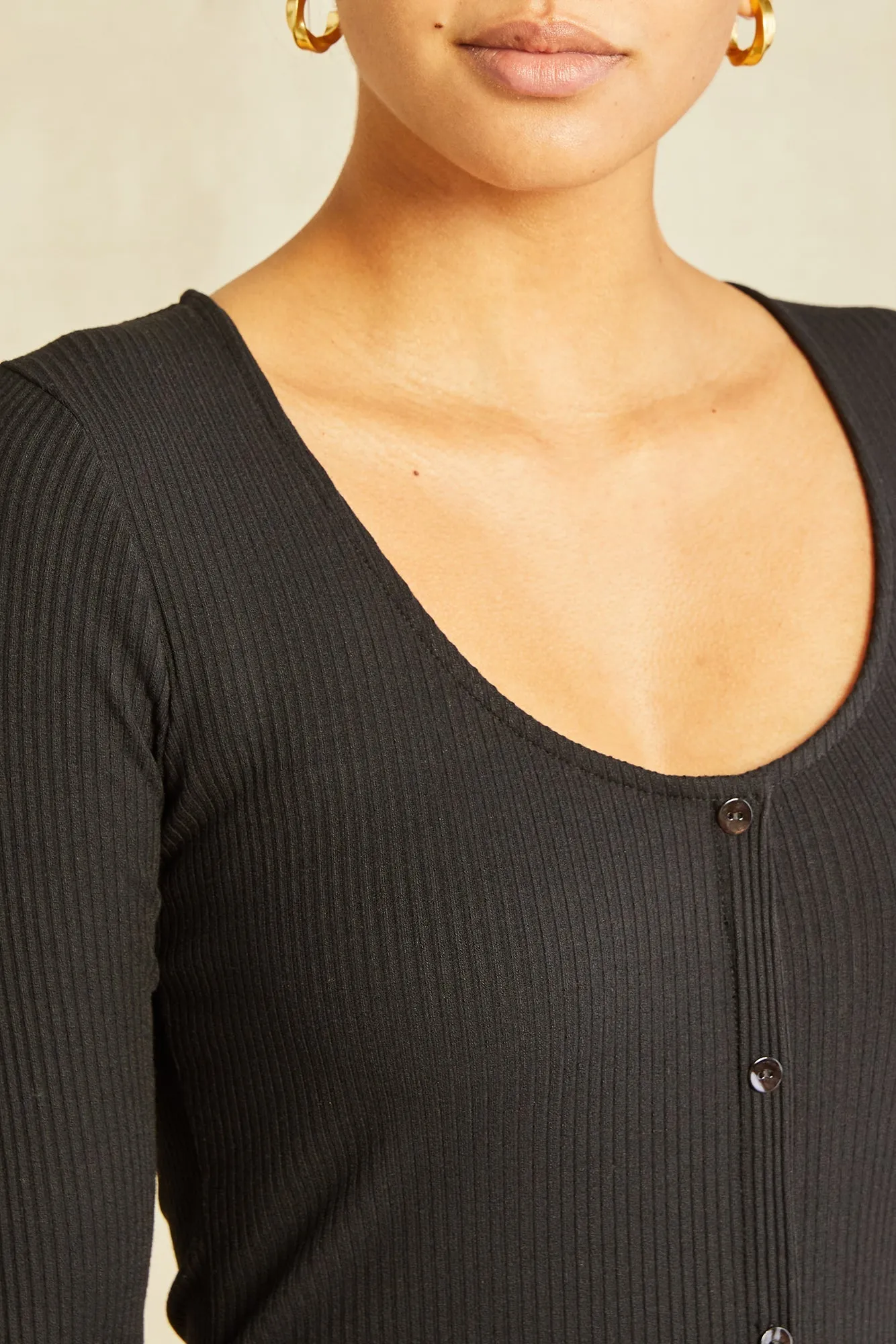 Soraya Paris Rib Dress - Black - ReAmour sold by Amour Vert product image thumbnail 4