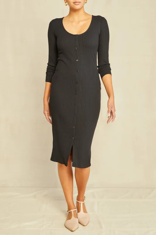Soraya Paris Rib Dress - Black - ReAmour sold by Amour Vert
