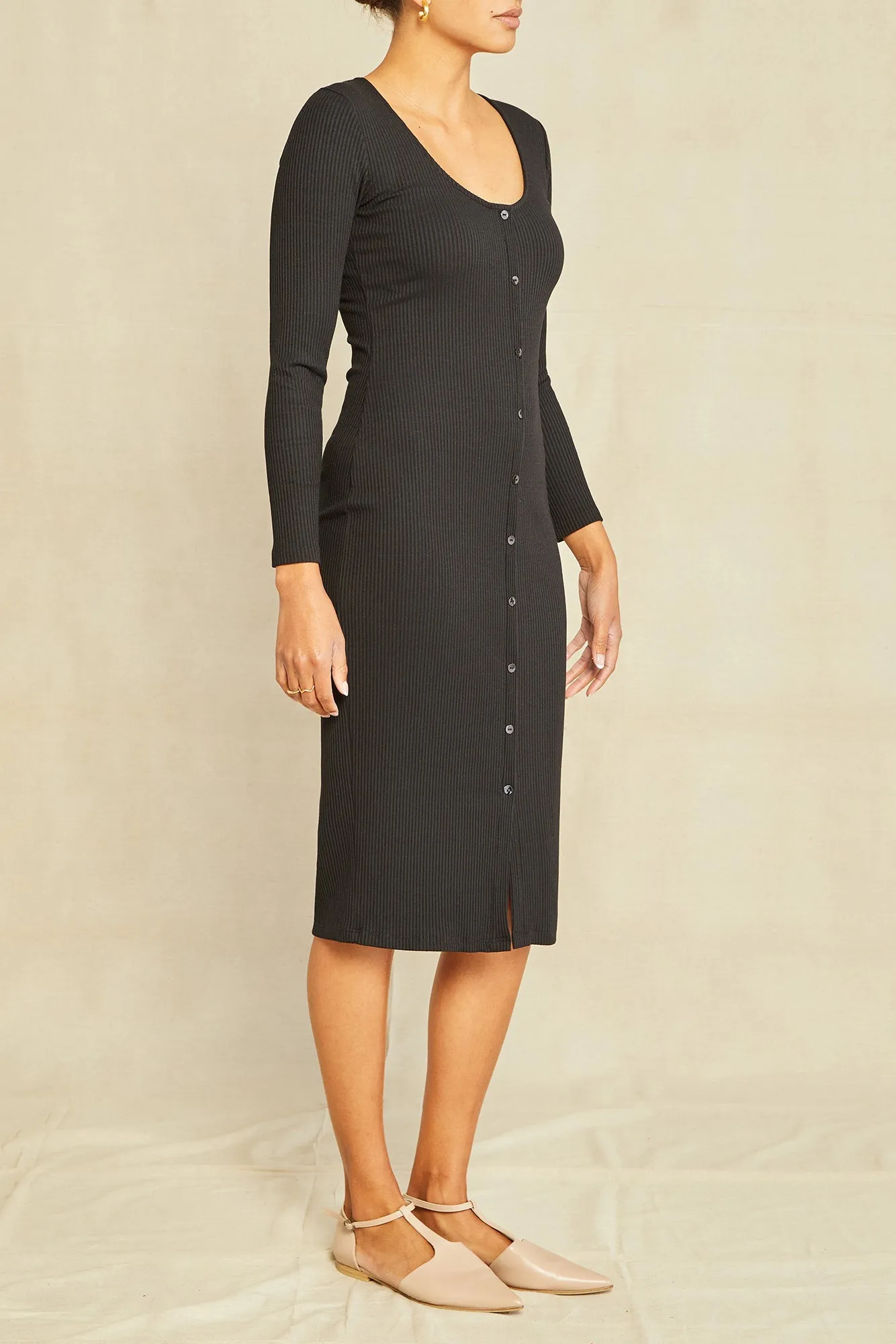 Soraya Paris Rib Dress - Black - ReAmour sold by Amour Vert product image thumbnail 2