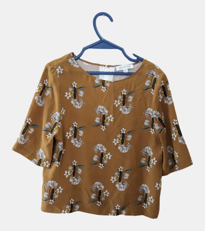 Vicky Washable Silk Blouse - Anemone - ReAmour sold by Amour Vert