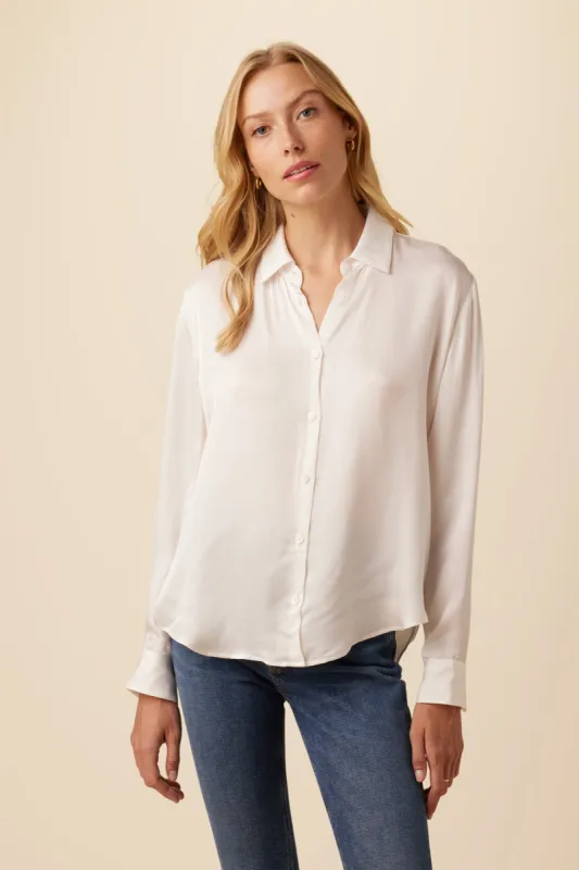 Bixby Eco Textured Viscose Blouse - White sold by Amour Vert