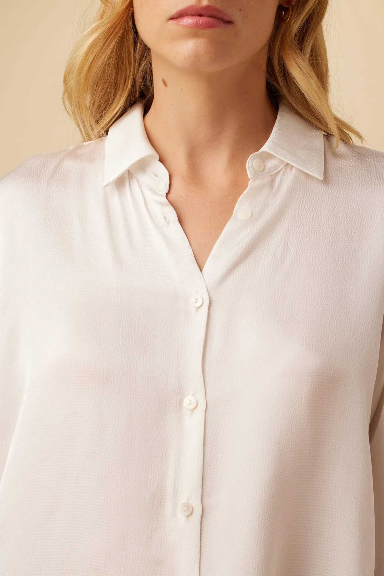 Bixby Eco Textured Viscose Blouse - White sold by Amour Vert product image thumbnail 4