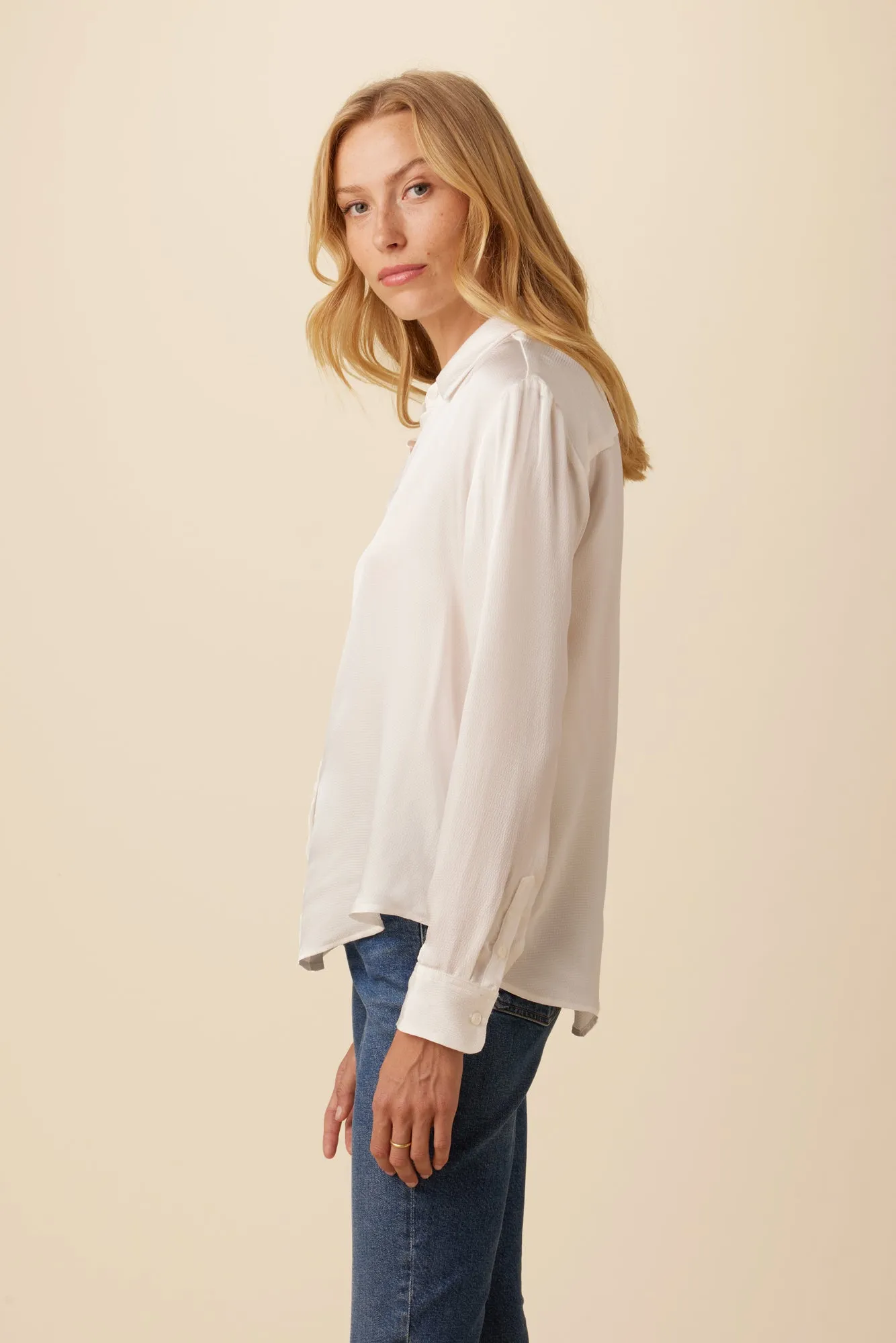 Bixby Eco Textured Viscose Blouse - White sold by Amour Vert product image thumbnail 2