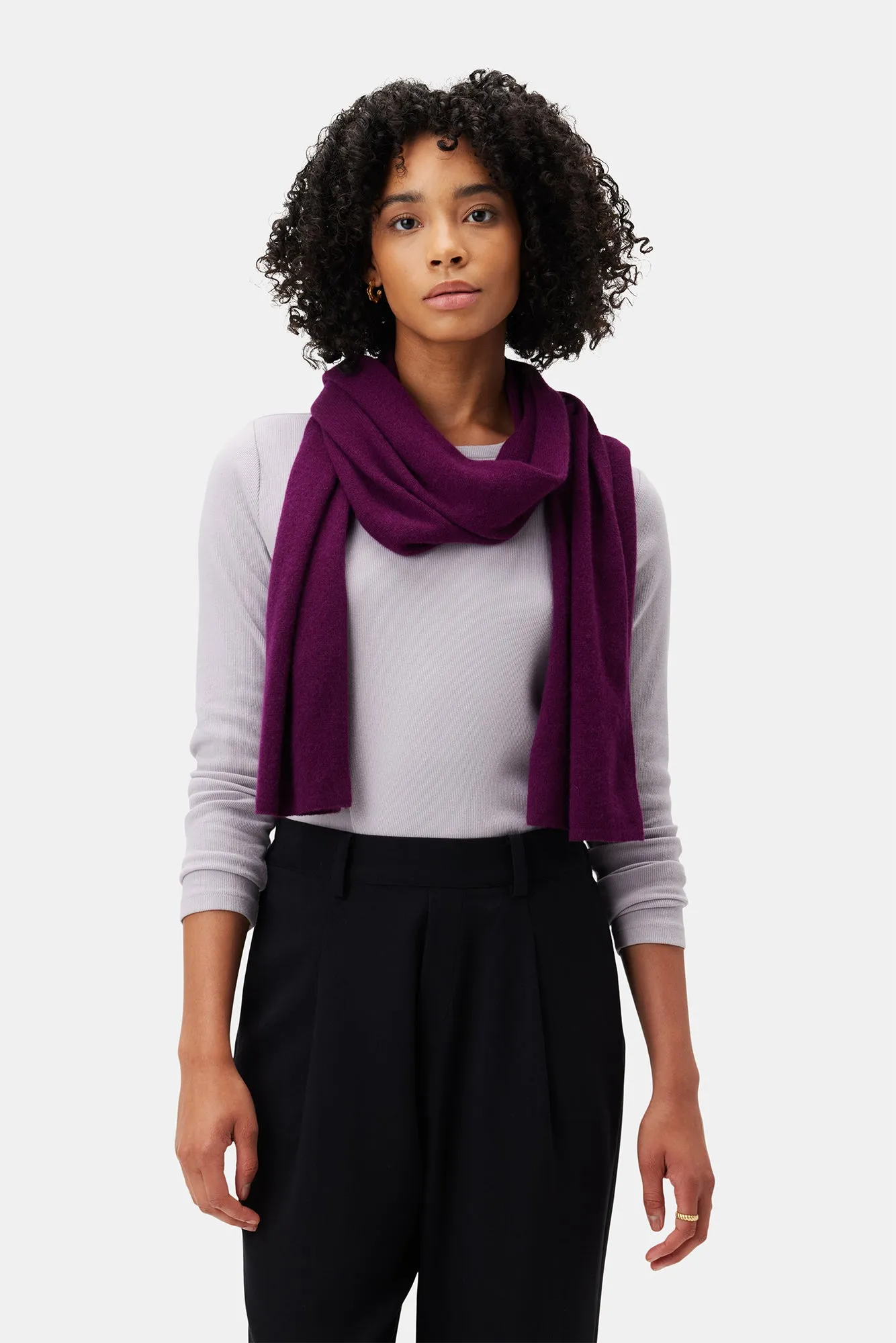 Jolie Cashmere Scarf - Syrah sold by Amour Vert product image thumbnail 2