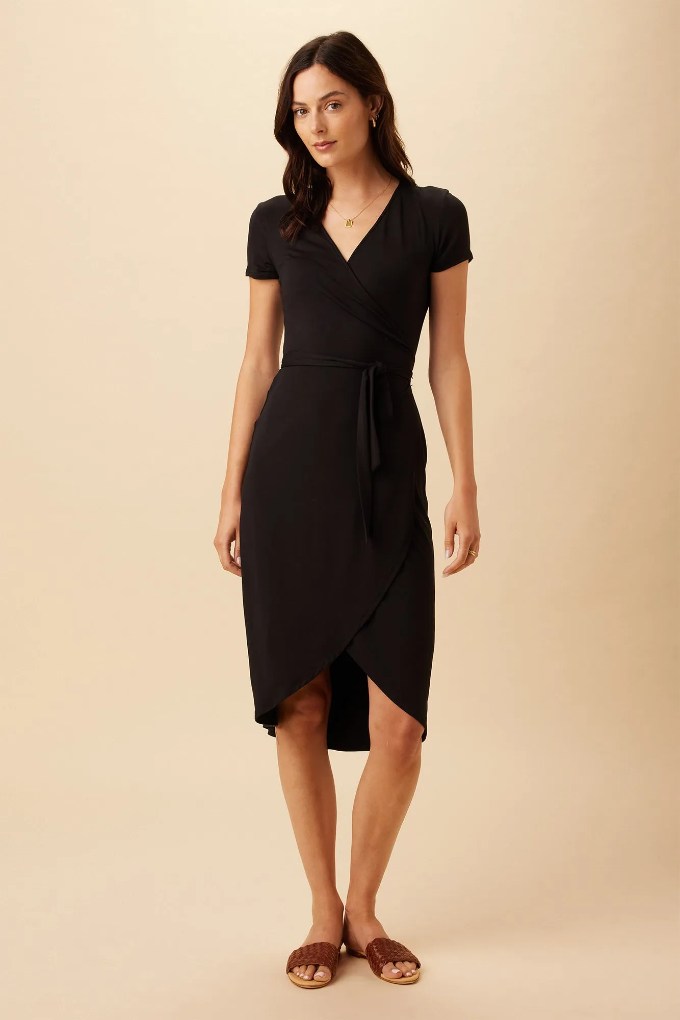 Betsyn Modal Dress - Black - ReAmour sold by Amour Vert