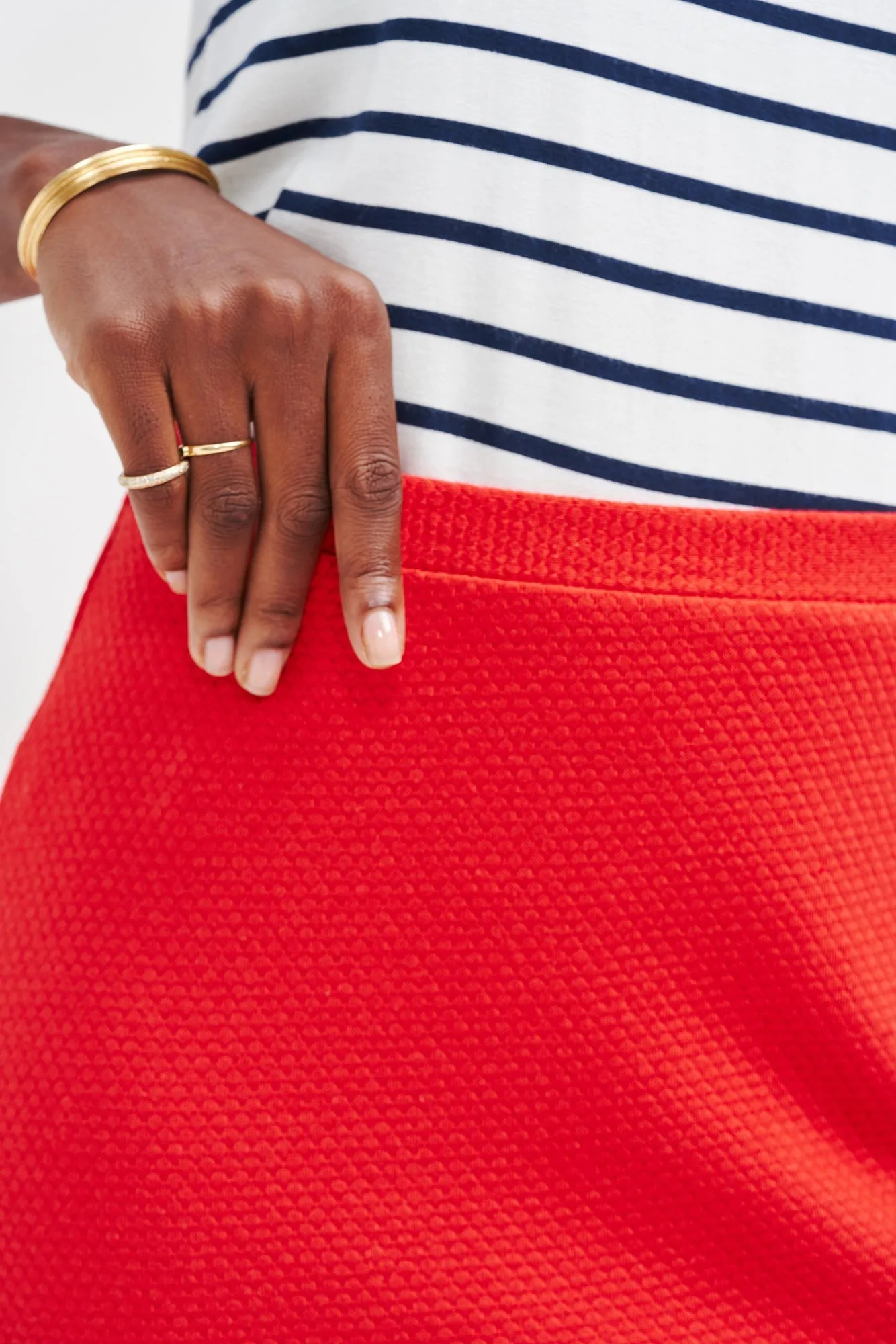 Melia Scallop Knit Skirt - Carmine - ReAmour sold by Amour Vert product image thumbnail 5