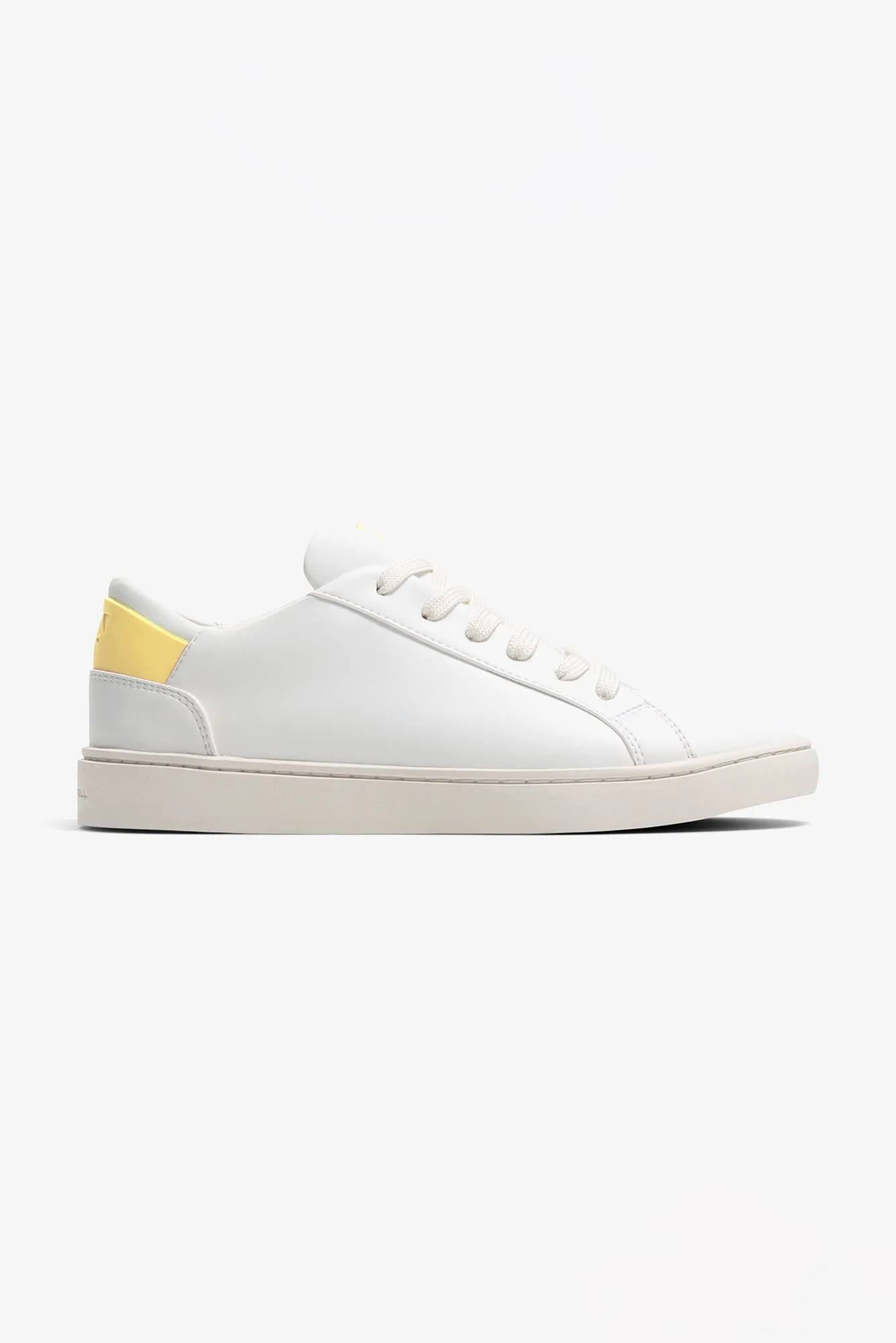 Thousand Fell Lace Up Sneaker - White and Starstruck Yellow sold by Amour Vert product image thumbnail 4