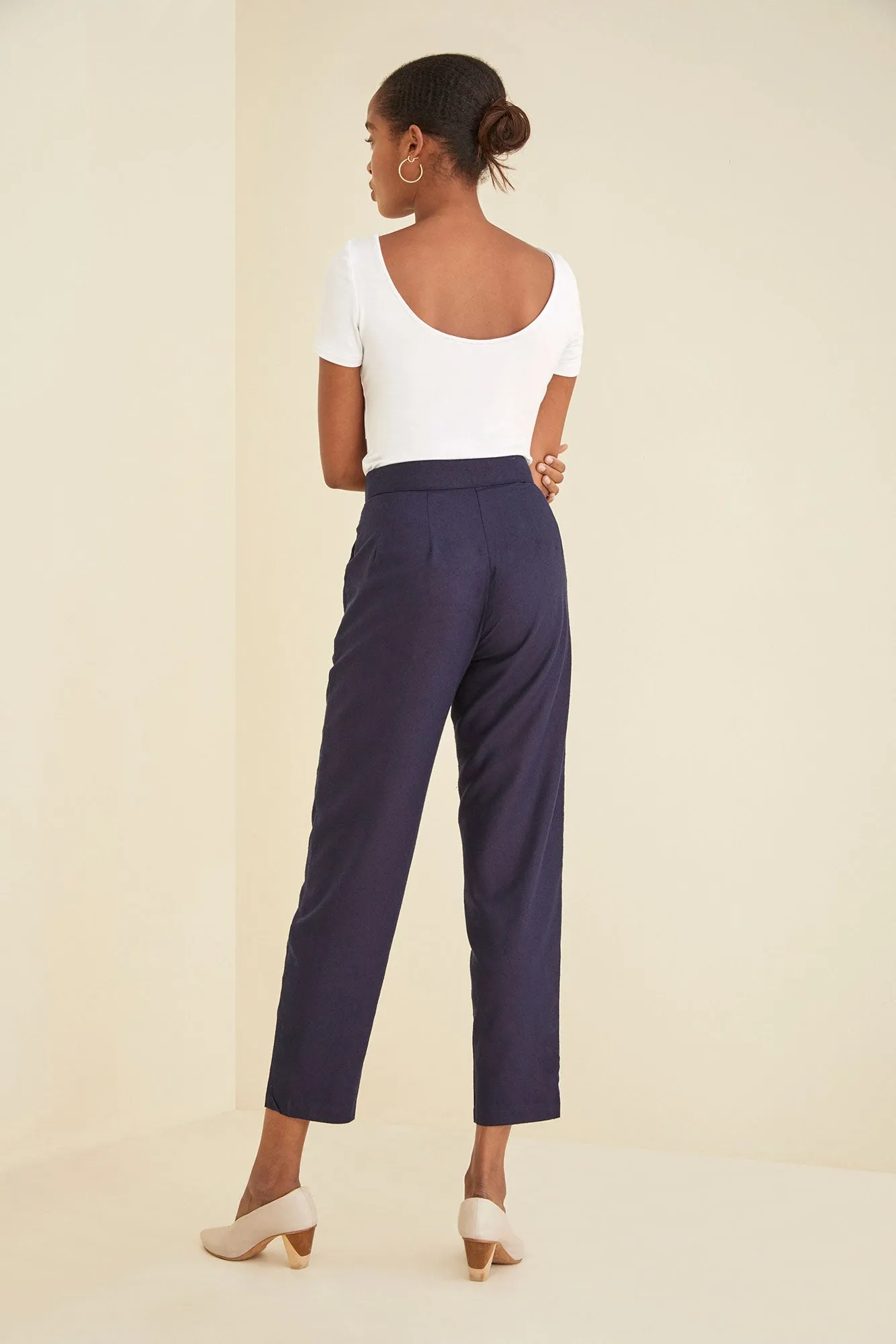 Dava Silk Noil Pants - ReAmour sold by Amour Vert product image thumbnail 2