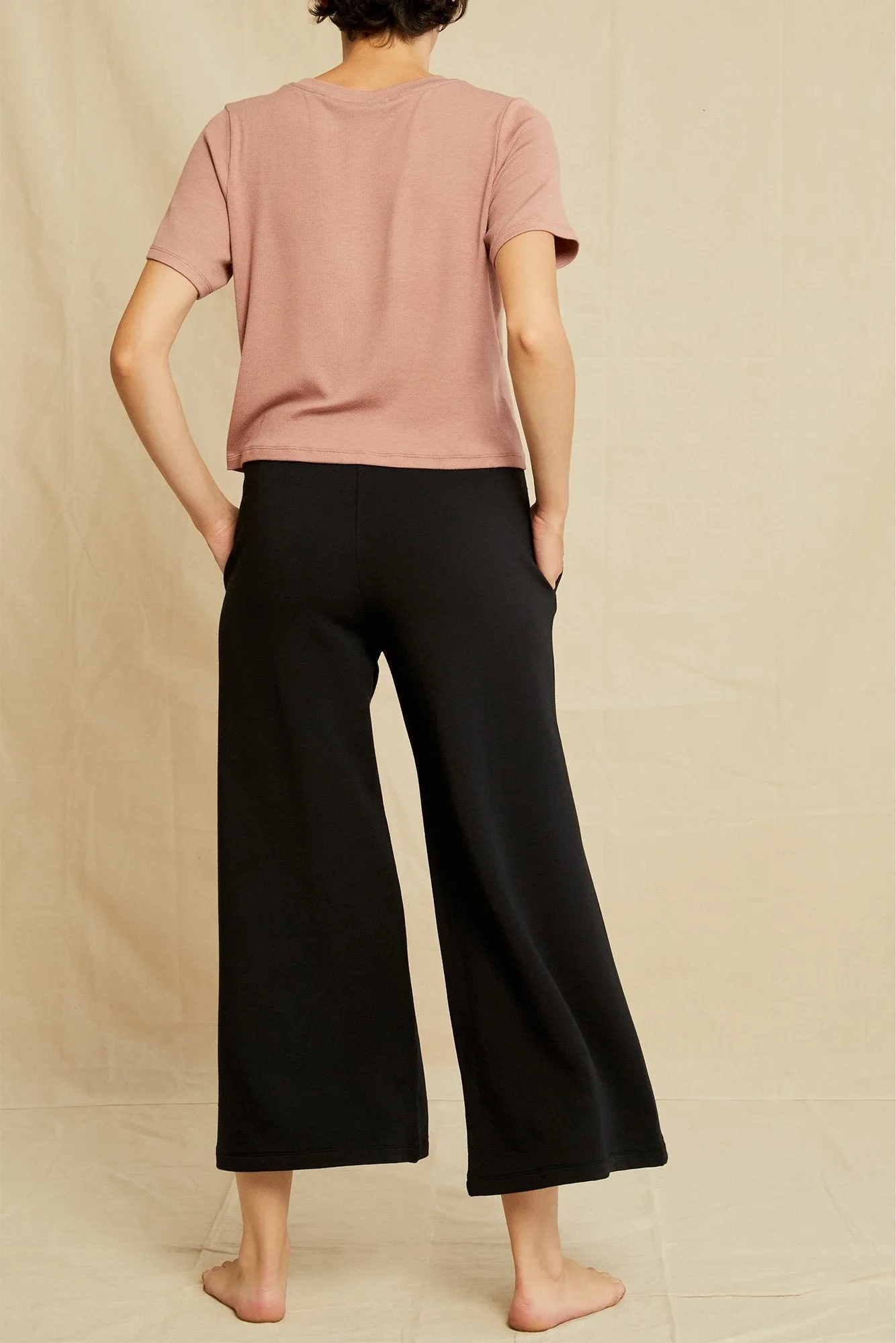 Eugenia Luxe Fleece Pant - Black - ReAmour sold by Amour Vert product image thumbnail 3