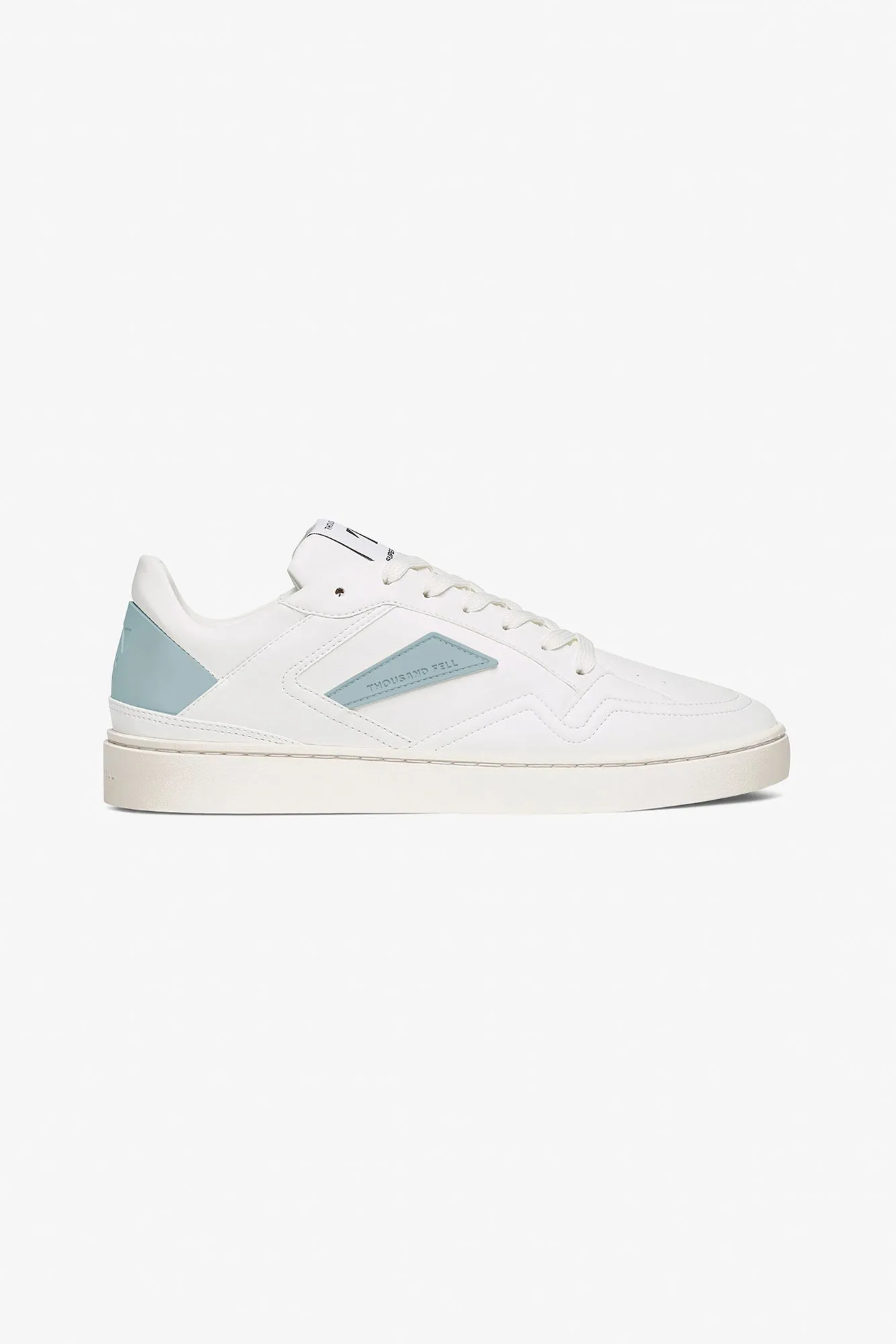 Thousand Fell Court Sneaker - White and Starlight Blue sold by Amour Vert